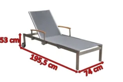 OUTFLEXX Rollliege, Silber, Edelstahl/Textilene, Mit Gasfeder, 195,5x74x35cm -Deko Garten Verkauf 3 13504.jpg