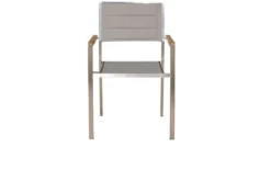 OUTFLEXX Stuhl, Silber, Edelstahl/Textilene, Padded, Armlehnen Aus FSC-Teakholz, 62x56,5x86cm 9 OUTFLEXX Stuhl, Silber, Edelstahl/Textilene, Padded, Armlehnen Aus FSC-Teakholz, 62x56,5x86cm -Deko Garten Verkauf 3 13515.jpg