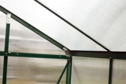 OUTFLEXX Anlehngewächshaus, Grün, Alu/Polycarbonat, 4mm, Inkl. Fundament, Pulverb. 195 X 131 X 203 Cm -Deko Garten Verkauf 3 13744.jpg