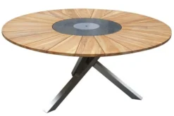 OUTFLEXX Sitzgruppe, Taupe, Edelstahl/FSC-Teak, Ø 170 Cm, 6 Freischwinger, Inkl. Drehbarer Granitplatte + Eiskühler 9 OUTFLEXX Sitzgruppe, Taupe, Edelstahl/FSC-Teak, Ø 170 Cm, 6 Freischwinger, Inkl. Drehbarer Granitplatte + Eiskühler -Deko Garten Verkauf 3 16572.jpg