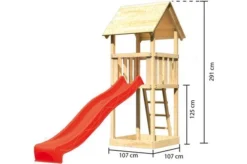 KARIBU Spielturm Lotti, Fichtenholz 18 Mm, Naturbelassen 8 KARIBU Spielturm Lotti, Fichtenholz 18 Mm, Naturbelassen -Deko Garten Verkauf 3 17783 7.jpg