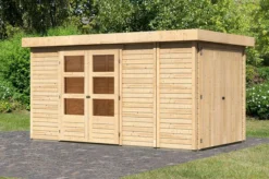 KARIBU Gartenhaus Retola 5, Fichtenholz 19 Mm, Inkl. Anbauschrank -Deko Garten Verkauf 3 18002 1.jpg