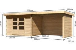 KARIBU Gartenhaus Bastrup 3, Fichtenholz 28 Mm -Deko Garten Verkauf 3 18032 5.jpg