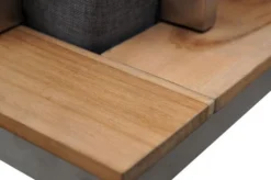 OUTFLEXX Eckelement, Silber/grau, Edelstahl/FSC-Teakholz/Textil, 79 X 79 X 64 Cm -Deko Garten Verkauf 3 18289.jpg