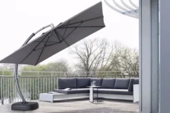 OUTFLEXX Luxus Ampelschirm, Anthrazit, Edelstahl/Aluminium, 350x350cm, Inkl. Schirmständer Und Schutzhülle 16 OUTFLEXX Luxus Ampelschirm, Anthrazit, Edelstahl/Aluminium, 350x350cm, Inkl. Schirmständer Und Schutzhülle -Deko Garten Verkauf 3 18352.jpg