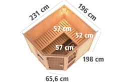 KARIBU Systemsauna Amelia 3, Fichtenholz 68mm, Eckeinstieg, Ca. 4,2m² -Deko Garten Verkauf 3 18433 3.jpg