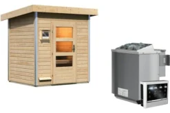 KARIBU Saunahaus Jorgen, Fichtenholz 38mm, Fronteinstieg, Ca. 2,9m² -Deko Garten Verkauf 3 18473 8.jpg