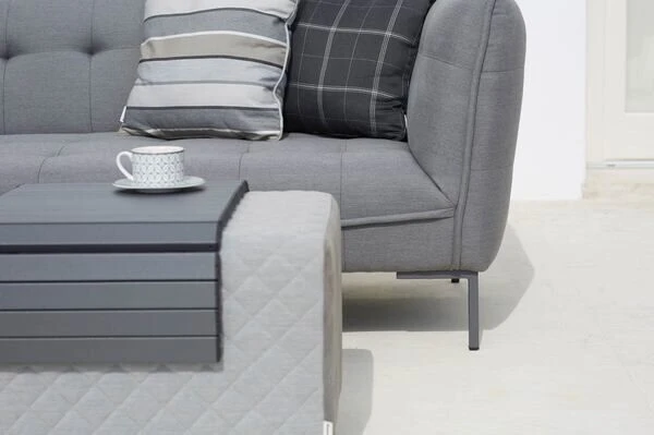 OUTFLEXX Cozy Sitzgruppe, Flanelle, Alu/Sunbrella, 4-5 Personen, Inkl. Tablett Zum Auflegen 3 OUTFLEXX Cozy Sitzgruppe, Flanelle, Alu/Sunbrella, 4-5 Personen, Inkl. Tablett Zum Auflegen – Bild 3