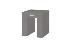 OUTFLEXXHocker, Grau, Faserzement, 40 X 40 X 46 Cm, Glatte Oberfläche, Würfeldesign -Deko Garten Verkauf 3 18588.jpg