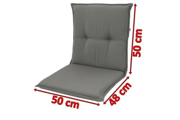 DOPPLER Stuhlauflage Niederlehner, Grau, Dralon, 100x50x7cm, Mit DuPont Teflon Markenimprägnierung 3 DOPPLER Stuhlauflage Niederlehner, Grau, Dralon, 100x50x7cm, Mit DuPont Teflon Markenimprägnierung – Bild 3