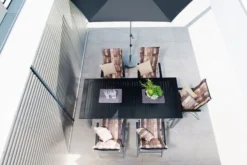 DOPPLER Expert Multipositionssessel, Silber/schwarz, Alu/Textilene, 75 X 60 X 110 Cm, Klappbar -Deko Garten Verkauf 3 18617.jpg