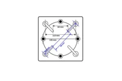 OUTFLEXX Adapterplatte Für Schirmständer Und Bodenanker, Anthrazit, Alu, 16x16x1,5cm, Lochabstand 64-113mm -Deko Garten Verkauf 3 18885.jpg