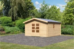 KARIBU Blockbohlenhaus Meldorf 6, Fichtenholz Ca. 40 Mm, Satteldach -Deko Garten Verkauf 3 19430 1.jpg