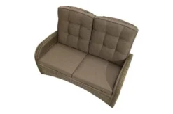 Ploß Rabida Comfort Dining / Lounge 2-Sitzer Sofa, Champagner-meliert, Polyrattan, 148x85x112 Cm, Verstellbar -Deko Garten Verkauf 3 20163.jpg