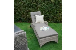 Ploß Rabida Comfort Rollliege, Champagner-meliert, Polyrattan, 198x68x44cm, Verstellbar, Hohe Sitzhöhe -Deko Garten Verkauf 3 20165.jpg