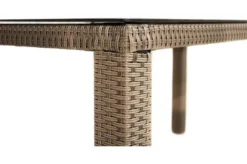 Ploß Rabida Dining Tisch, Champagner-meliert, Polyrattan, 170 X 90 Cm, Glasplatte In Steinoptik -Deko Garten Verkauf 3 20167.jpg