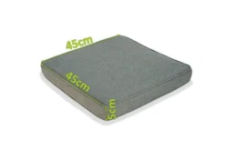 OUTFLEXX Sitzkissen, Grau, Olefin, 45x45x5cm, Für Anok Sessel 20302, Waschbar -Deko Garten Verkauf 3 20303.jpg