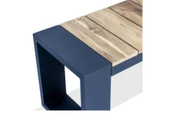 OUTFLEXX Kona Bank, Dark Grey/natur, Alu/recycled FSC®-Teak, 240x40x45cm, Rustikal Gebürstet, U-Gestell -Deko Garten Verkauf 3 20327.jpg
