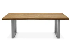 OUTFLEXX Esstisch, Natur, Edelstahl & Recycled FSC-Teak, 200 X 100 Cm, Baumkante -Deko Garten Verkauf 3 20355.jpg