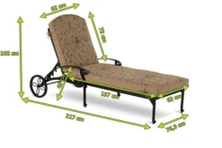 HARTMAN Amalfi Lounger, Bronze, Alu-Guss, 217 X 76,5 X 49 Cm, Mit Rollen, Verstellbare Rückenlehne 5 HARTMAN Amalfi Lounger, Bronze, Alu-Guss, 217 X 76,5 X 49 Cm, Mit Rollen, Verstellbare Rückenlehne -Deko Garten Verkauf 3 20411.jpg