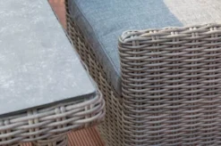 OUTFLEXX Dining Tisch, Grau, Polyrattan, 180 X 120 Cm, Tischplatte Spraystone, 8mm -Deko Garten Verkauf 3 20658.jpg