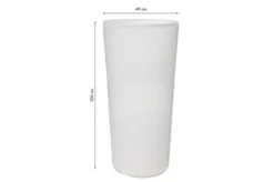 8-SEASONS Shining Classic Pot XL Pflanzgefäß, Weiß, Polyethylen, 49x100cm, Indoor & Outdoor -Deko Garten Verkauf 3 20891 2.jpg