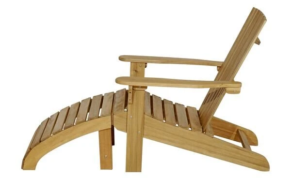 Ploß Adirondack Sessel, Teakoptik, FSC®-Akazienholz, 73x89x88 Cm, Mit Hocker 50x51x33,5 Cm 4 Ploß Adirondack Sessel, Teakoptik, FSC®-Akazienholz, 73x89x88 Cm, Mit Hocker 50x51x33,5 Cm – Bild 4