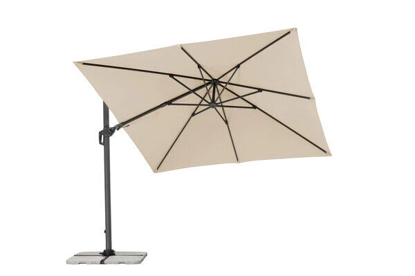 Schneider® SCHNEIDER Rhodos Twist Ampelschirm, Natur, 300x300 Cm, Quadratisch 3 Schneider® SCHNEIDER Rhodos Twist Ampelschirm, Natur, 300x300 Cm, Quadratisch – Bild 3