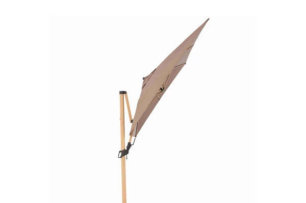 DOPPLER Alu Wood Pendelschirm, Greige, Alu/Polyester, 300x220 Cm, Mit Kurbel, Holzoptik 3 DOPPLER Alu Wood Pendelschirm, Greige, Alu/Polyester, 300x220 Cm, Mit Kurbel, Holzoptik – Bild 3