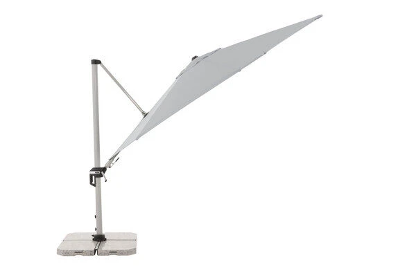 DOPPLER Active Pendelschirm, Grau, Alu/Polyester, 370cmx210 Cm, Mit Kurbel, 360°-drehbar 3 DOPPLER Active Pendelschirm, Grau, Alu/Polyester, 370cmx210 Cm, Mit Kurbel, 360°-drehbar – Bild 3