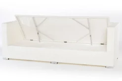 OUTFLEXX 3-Sitzer Sofa, Weiß, Polyrattan, Inkl. Polster Und Wasserfeste Kissenbox -Deko Garten Verkauf 3 2511 1 BOX.jpg