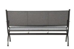 MBM Bank Romeo, Marone, Schmiedeeisen Verzinkt, Pulverbeschichtet, 3-Sitzer, 171x101x68 Cm -Deko Garten Verkauf 4 10896.jpg