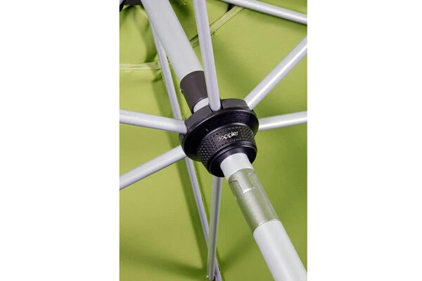 DOPPLER Active Auto Tilt Mittelstockschirm, Natur, Aluminium/Textil, Ø 320 Cm, Mit Kurbel 4 DOPPLER Active Auto Tilt Mittelstockschirm, Natur, Aluminium/Textil, Ø 320 Cm, Mit Kurbel – Bild 4