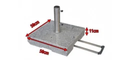DOPPLER Trolley Granitsockel, Edelstahl/Granit, 70 Kg, Für Schirmstöcke Von 32-60 Mm -Deko Garten Verkauf 4 12376 1.jpg