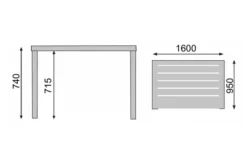 KETTLER GranadaTisch, Silber, Alu/FSC-Teak, 160x95 Cm, 0301221-0100 -Deko Garten Verkauf 4 13441.jpg