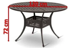 HARTMAN Palermo Esstisch, Bronze, Alu-Guss, Ø120cm -Deko Garten Verkauf 4 16434.jpg