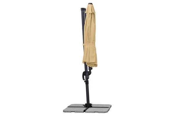 Schneider® SCHNEIDER Rhodos Eco Twist Ampelschirm, Natur, Rund, Ø 300 Cm 4 Schneider® SCHNEIDER Rhodos Eco Twist Ampelschirm, Natur, Rund, Ø 300 Cm – Bild 4