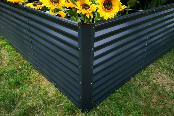 OUTFLEXX Eck-Hochbeet, Anthrazit, Zincalume, 270x270x90x84cm 8 OUTFLEXX Eck-Hochbeet, Anthrazit, Zincalume, 270x270x90x84cm – Bild 8