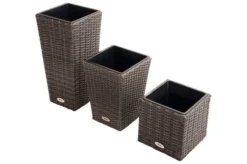 Ploß Rocking Pflanzgefäß, Grau/braun-meliert, Polyrattan, Konisch, 28x28x40 Cm, Kunststoffeinsatz 11 Ploß Rocking Pflanzgefäß, Grau/braun-meliert, Polyrattan, Konisch, 28x28x40 Cm, Kunststoffeinsatz -Deko Garten Verkauf 4 18198.jpg