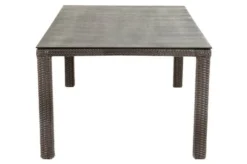 Ploß Rocking Comfort Dining Tisch, Grau/braun-meliert, Polyrattan, 180x110 Cm, Glasplatte Steinoptik -Deko Garten Verkauf 4 18209.jpg