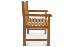 OUTFLEXX Ontario 2-Sitzer Gartenbank, Natur, Teakholz, 120x62x92cm, Fein Geschliffen -Deko Garten Verkauf 4 18308.jpg