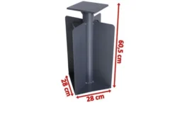 OUTFLEXX Bodenanker XL Für Ampelschirme, Anthrazit, Pulverbesch. Stahl, 28x28x60,5, Zum Einbetonieren -Deko Garten Verkauf 4 18356.jpg