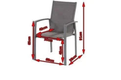 HARTMAN Canterbury Diningsessel, Xerix/mix-anthrazit, Alu/Textilene, 58x68x91cm -Deko Garten Verkauf 4 18753.jpg