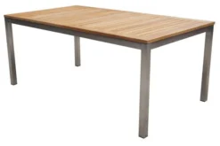 STERN Cardiff Esstischgruppe, Silber/taupe, Edelstahl/FSC-Teak, Tisch 200/300 X 100 Cm, 6 Stapel-, 2 Multipositionssessel 10 STERN Cardiff Esstischgruppe, Silber/taupe, Edelstahl/FSC-Teak, Tisch 200/300 X 100 Cm, 6 Stapel-, 2 Multipositionssessel -Deko Garten Verkauf 4 19693.jpg