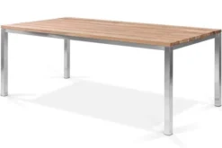 STERN Cardiff Esstischgruppe, Silber/taupe, Edelstahl/Teak, Tisch 200 X 100 Cm, 6 Stapel-, 2 Multipositionssessel -Deko Garten Verkauf 4 19727.jpg