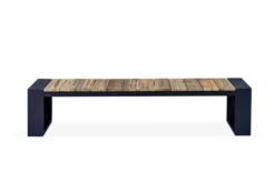 OUTFLEXX Kona Bank, Dark Grey/natur, Alu/recycled FSC®-Teak, 200x40x45cm, Rustikal Gebürstet, U-Gestell -Deko Garten Verkauf 4 20329.jpg