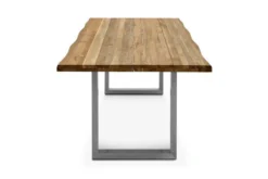 OUTFLEXX Esstisch, Natur, Edelstahl & Recycled FSC-Teak, 200 X 100 Cm, Baumkante -Deko Garten Verkauf 4 20355.jpg