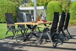 HARTMAN Xanadu Esstisch, Xerix, Alu / Teakholz, 220 X 100 Cm, X-Gestell 14 HARTMAN Xanadu Esstisch, Xerix, Alu / Teakholz, 220 X 100 Cm, X-Gestell -Deko Garten Verkauf 4 20405.jpg