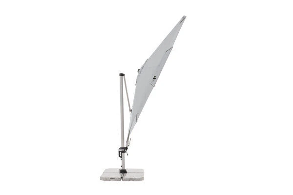 DOPPLER Active Pendelschirm, Grau, Alu/Polyester, 370cmx210 Cm, Mit Kurbel, 360°-drehbar 4 DOPPLER Active Pendelschirm, Grau, Alu/Polyester, 370cmx210 Cm, Mit Kurbel, 360°-drehbar – Bild 4