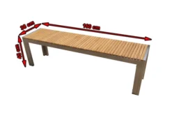 OUTFLEXX Bank Aus Edelstahl/FSC-Teakholz, 160x38x45cm -Deko Garten Verkauf 4 7102.jpg